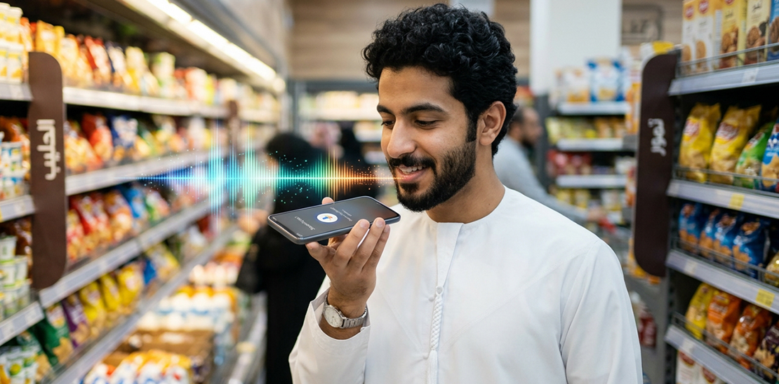 Voice search in retail media advertising